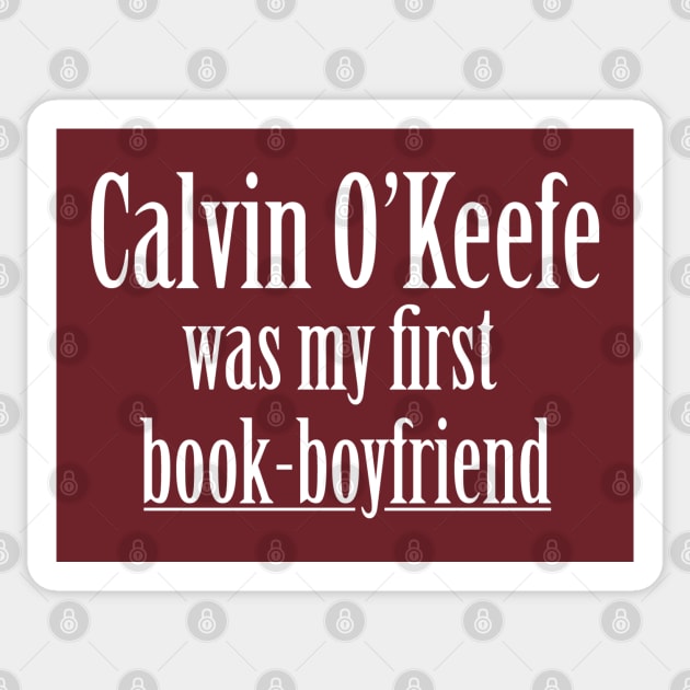 Book-Boyfriend: Calvin Sticker by jayMariah